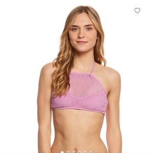 New. “Off Shore Amethyst Amore Hi-Neck Bikini Top”